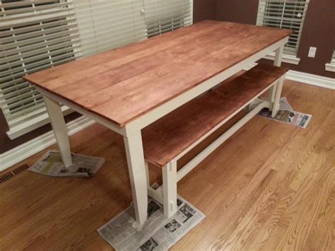 The material you chose for your dining table with bench set may vary with the kind of style you like and how well it fits in with the rest of your decor. Ana White | Rustic Table and Bench - DIY Projects