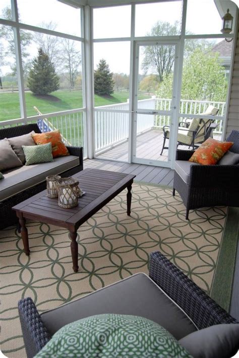 Screened porch from an old shed decorated in a relaxed style. 36 Comfy And Relaxing Screened Patio And Porch Design ...