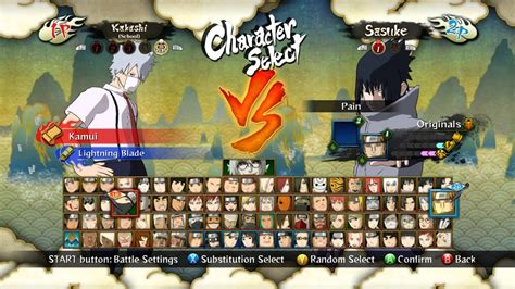 Naruto Ultimate Ninja Storm 3 Full Burst All Character