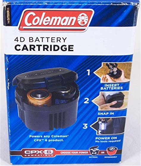 It looks like you have yours set to 300w, that battery will work fine at 7.5 watts or so and. Coleman 4D Battery Cartridge- CPX6 Compatible - Buy Online ...