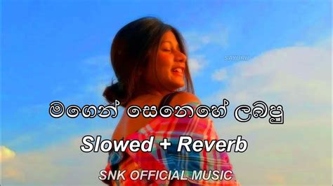 Magen Senehe Labapu මගෙන් සෙනෙහේ ලබපු Slowed Reverb Snk Official