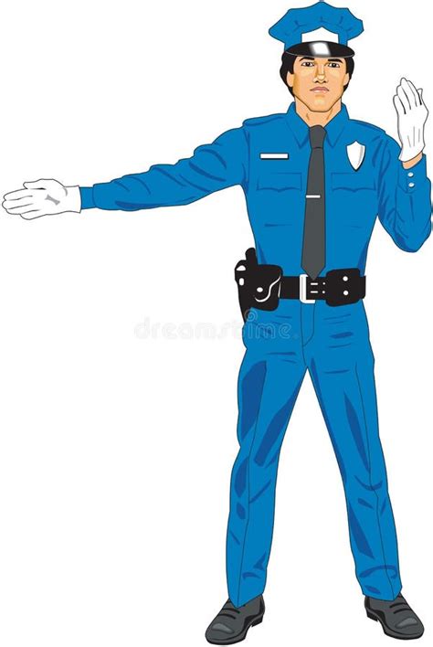 Directing Police Traffic Stock Illustrations 50 Directing Police