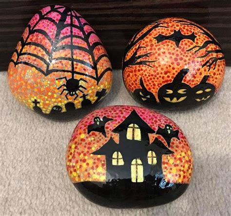Pin By Crafykathyd Creations On Painted Rocks Fall Rock Painting
