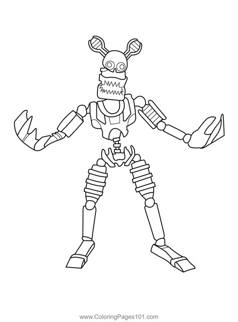 Haed Nightmare Chica Coloring Pages Coloring Pages