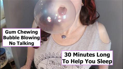 Asmr Gum Chewing Bubble Blowing No Talking For Sleep Youtube