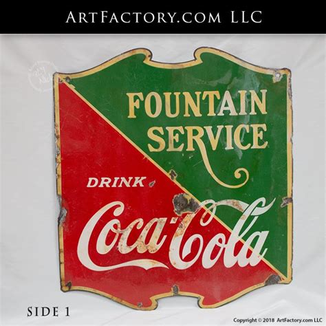 1966 Coca Cola Sign Collectible Original Vintage Tin Litho