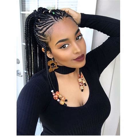 This hairstyle is dominating the hair fashion industries over decades. 12 Gorgeous Braided Hairstyles With Beads From Instagram ...