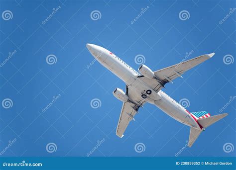 American Airlines Passenger Plane At Lax Editorial Photography Image