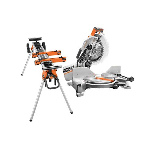 Reviews For Ridgid 15 Amp 10 In Dual Miter Saw With Led Cut Line