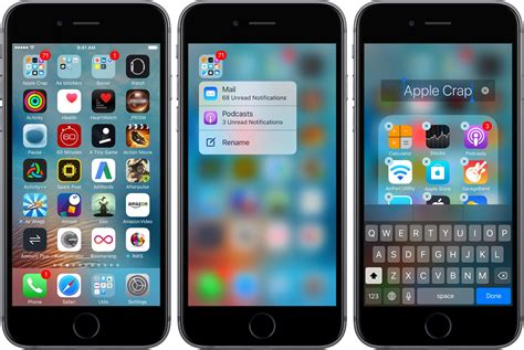 Ios 10 Tidbit Using 3d Touch To Rename Folders And Seeing Their