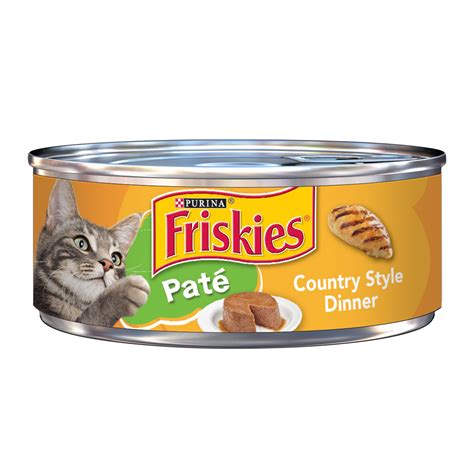 Purina pro plan complete essentials salmon, shrimp & rice entrée in sauce wet cat food tender pieces in sauce made with real salmon and shrimp and complemented with rice for a taste cats love. Purina Friskies Pate Country Style Dinner Adult Wet Cat ...