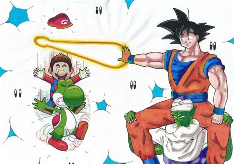 Super Mario Vs Son Goku By Snorlaaaaaaaaaaaaaax On Deviantart
