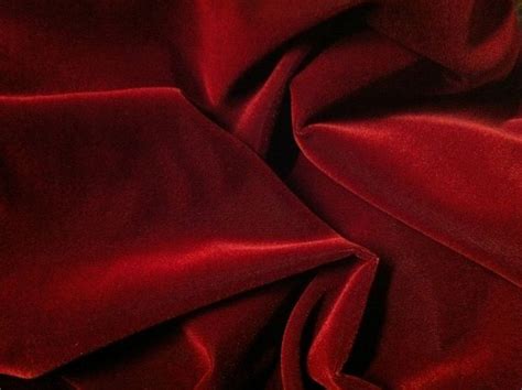 Red Velvet Flocking Drapery Upholstery Fabric Sold By The Yard 60