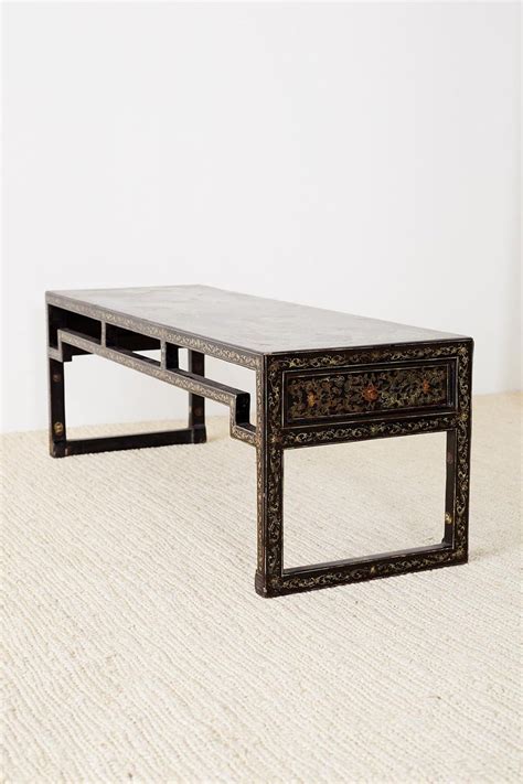 Fine jumu low table / coffee table. Chinese Ming Style Black Lacquered Coffee Table For Sale ...
