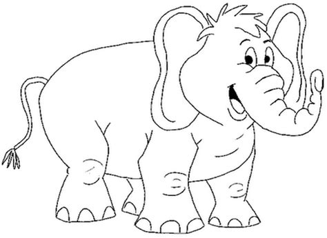 Mewarnai Gambar Gajah Anak Tk Menggambar Imagesee