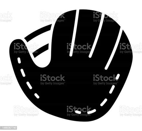Baseball Glove Isolated Vector Silhouette Stock Illustration Download