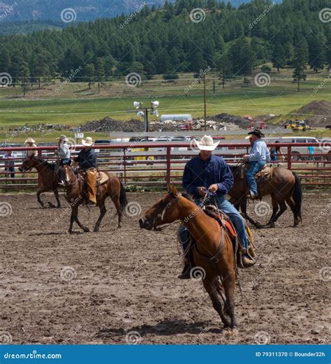 Ranchers Gathering For A Rodeo In Colorado Editorial Image Image Of