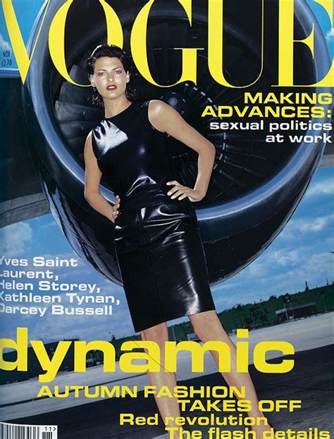 November 1994 Cover Nick Knight Model Linda Evangelist Linda