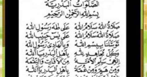 Sholawat nariyah juga disebut sholawat kamilah/sholawat tafrijiyyah. Sholawat Badar Lirik Arab Dan Artinya - Ratulangi