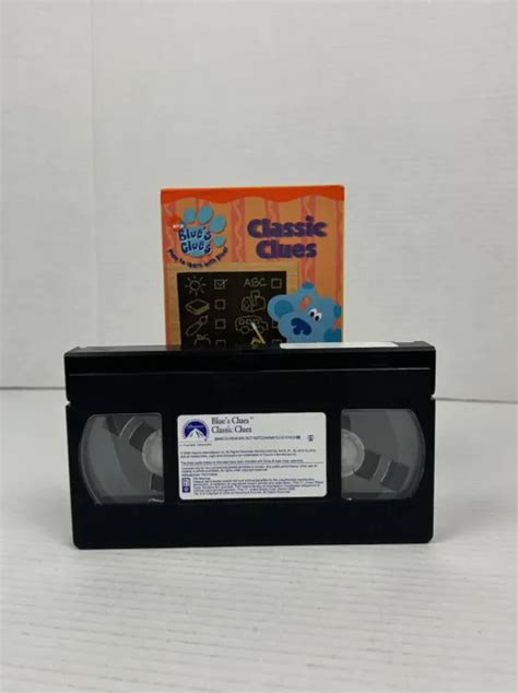 BLUES CLUES Classic Clues VHS NICK JR EDUCATIONAL PBS FREE SHIP