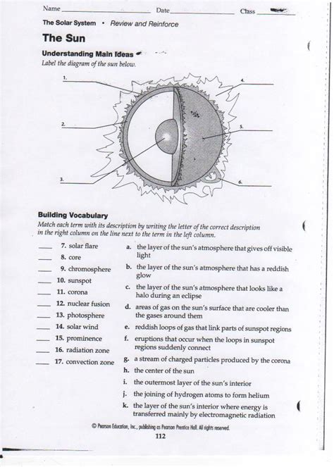 Energy From The Sun Worksheet Answers Db Excel Com