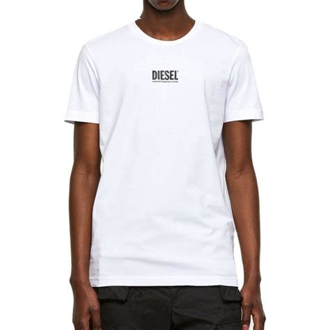 Diesel T Diego Printed Logo Cotton White T Shirt Clothing From N22