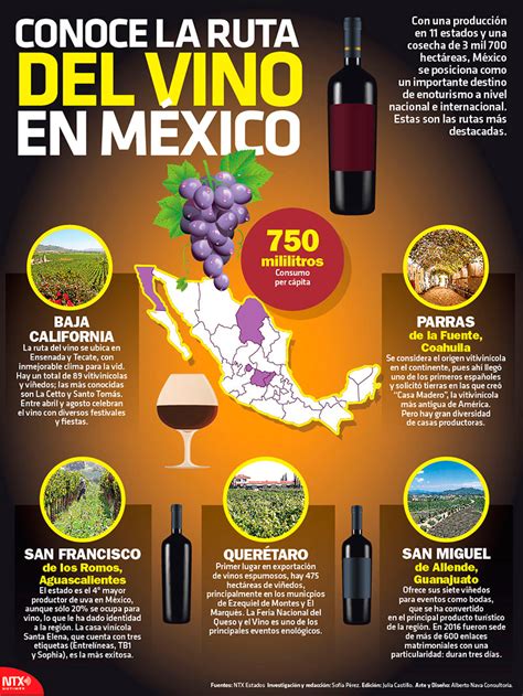 hoy tamaulipas infografía conoce la ruta del vino en méxico