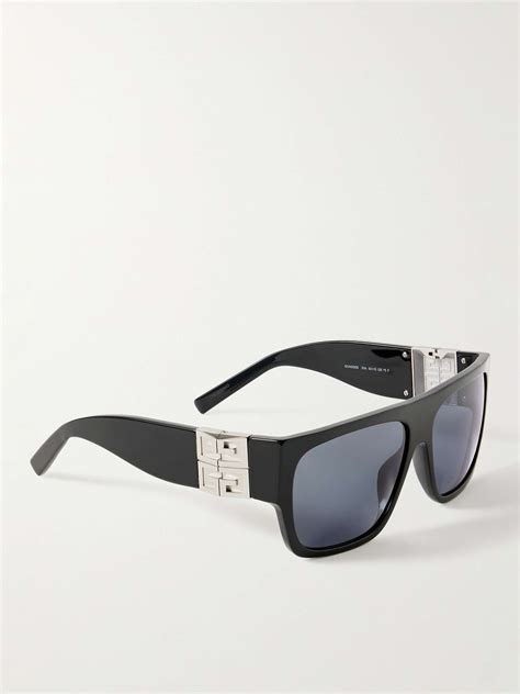 givenchy eyewear square frame acetate and silver tone sunglasses for men mr porter