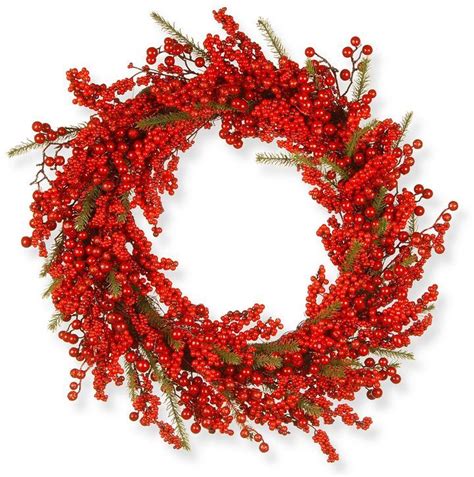 National Tree Company 30 Faux Berry Holiday Christmas Wreath