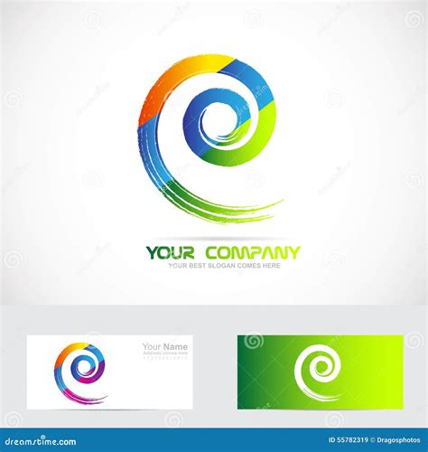 Spiral Swirl Logo Stock Vector Illustration Of Brand 55782319