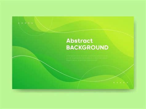 Premium Vector Abstract Gradient Green Background