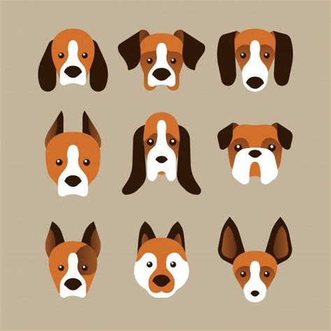 Vector Dog Face At Collection Of Vector Dog Face Free