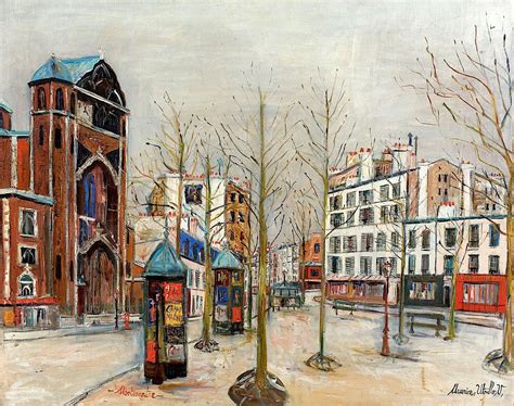 Maurice Utrillo Place Des Abbesses Montmartre C 1931 Art