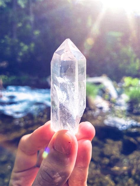 Clear Lemurian Starseed Quartz Crystal With Vibrant Inner Life Etsy