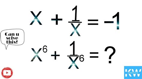 a nice algebraic equation you must need to know youtube