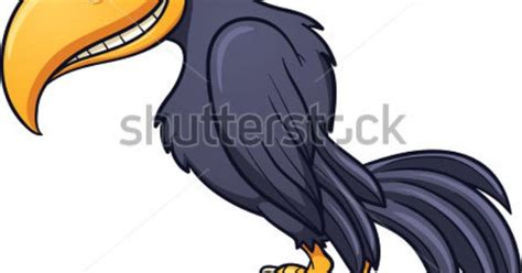 Funny Bird Clip Art Evil Cartoon Crow Vector Clip Art Illustration