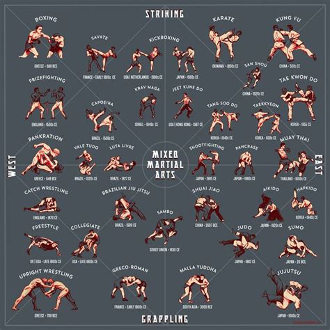 Mixed Martial Arts A Style Guide Print Best Martial Arts Martial