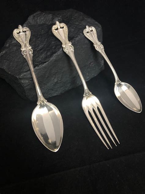 Towle Sterling Silver Old Colonial Pat 1895 Flatware Vintage Engraved