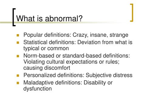 Ppt Abnormal Psychology Powerpoint Presentation Free Download Id 395213
