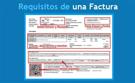 Requisitos De Una Factura Para Que Sea V Lida