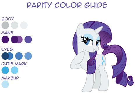 Rarity Color Guide By Leafiatree On Deviantart