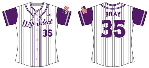 Wyo Select Custom Pinstripe Softball Jerseys Custom Softball Jerseys