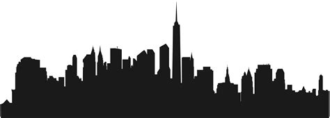 New York Building Silhouette At Getdrawings Free Download