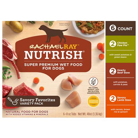Besides that, most wet foods are processed like junk food, with a lot of chemicals for shelf storage. Rachael Ray Nutrish Natural Premium Wet Dog Food, Savory ...