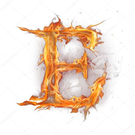 Fire Alphabet Letter — Stock Photo © Kesu01 8371806