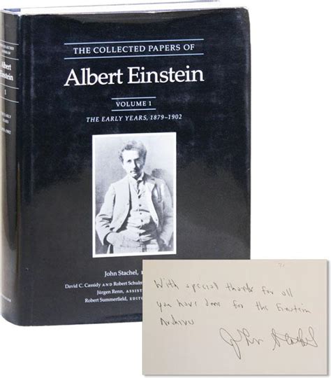 The Collected Papers Of Albert Einstein Volume 1 The Early Years