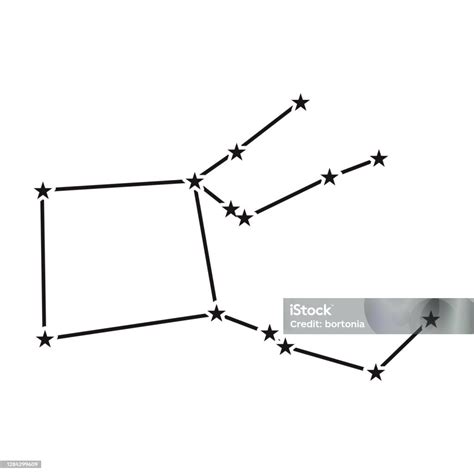 Pegasus Constellation On Transparent Background Stock Illustration