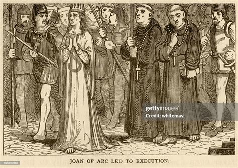 Joan Of Arc Being Taken To Her Execution High Res Vector Graphic