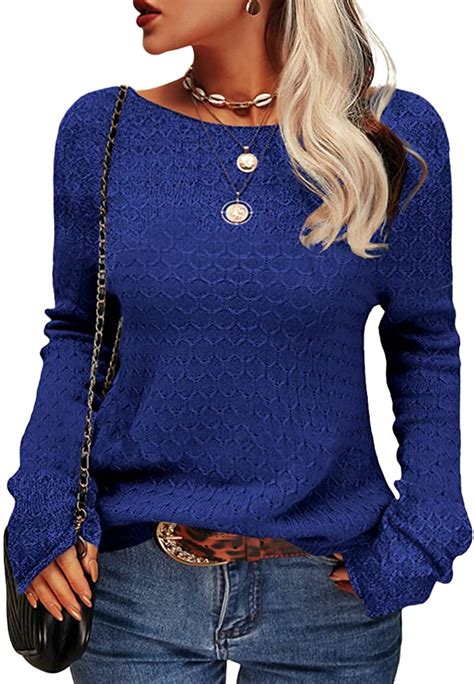 danedvi women autumn winter colorblock pullover sweaters round neck striped slim ebay