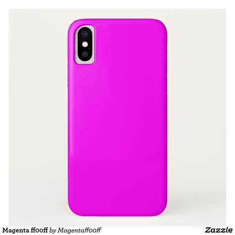 Magenta Ff00ff Iphone X Case Pink Iphone Cases Pink Cases Iphone Case